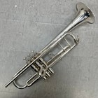 S e  Shires Model Ag Bb Trumpet Gold Brass Silver Plated Used With Case