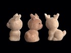 Vintage Flocked Fuzzy Plastic Baby Fawn Deer Miniatures 3