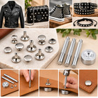 500 Set Metal Double Cap Rivets Round Studs Leather Craft Bag Belt 6 Sizes