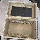 Vintage Samsonite Train Case W Mirror Hard Shell Luggage Makeup Case 1950s 