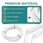 3 4 Inch White Pex-b Pipe  100 Ft Pex B Tubing With A Pipe Cutter  10pcs Brass