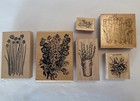 Vintage Stampin    Up And More Rubber Wood Stamp Lot Set- Scrapbook Paper Craft 