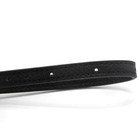 Women Bag Straps Leather Strap Adjustable Silver Button Adjust-94-112cm Black