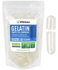 Size 2 Clear Empty Gelatin Pill Capsules Kosher Gel Caps Gluten-free Usa Made 