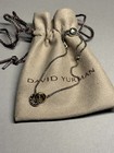 David Yurmam Sterling Silver 925 Petite Cable Linked Hoop Bracelet M Resized