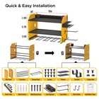 Upgraded Power Tool Wall Mount  Comes With 8-outlet Power Strip  Holiday Gift