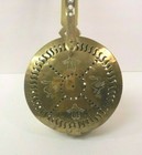19th C  English 23  Brass Bed Warmer  Pierced Design Friar   Swan