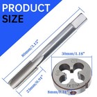 Mcsdfn M10 X 1 0 Metric Tap And Die Set  X 1 0mm High-speed Steel M10x1mm 