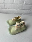 Vintage Mrs Day s Ideal Baby Shoes Soxers Floral Embroidered Booties Nib Size 0