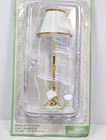 Dollhouse Miniature Brown   Brass Floor Lamp  1 12 Scale   12v Plug 