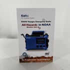 New Kaito Voyager Ka-500 Solar Crank Weather Alert Multiband Radio Blue