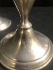 Vintage Webb Pewter Weighted Candlestick Holders- Set Of 2-pewter 6 3 4  Tall