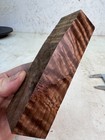 Stabilized Curly Bastogne Walnut Knife Blank Or Turning Blank   Sbw 101