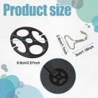 24pcs Car Seat Cover Hooks   Clips Set     Plastic   Metal Fasteners Black