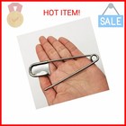 5 Pcs Of 5 Inch Heavy Duty Jumbo Stainless Steel Safety Pins Silver Color Safety
