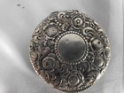 Rare Gustav Hauber  german  800 Silver Repousse Trinket pill Box - No Monos