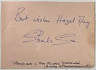 Sheila Sim Autographed Signed 4x5 Album Page Dancing With Crime West Of Zanzibar