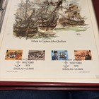 Limited Edition First Day Lithograph Captain John Quillam Iom Maritime Stamps