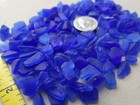 Craft Quality Cobalt Blue Genuine Beach Sea Glass Surf Tumbled Mosaic Small T7