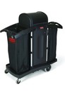 Rubbermaid Commercial Products Fg9t7800bla Housekeeping Cart 54 In H 68 Gal Cap 