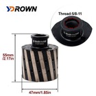 Ydrown 2  Diamond Drum Wheel Resin Filled Coarse Grinding With 5 8-11 Thread