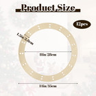 12 Pack 14 Inch Unfinished Wooden Wreath Rings  Wreath Frame