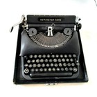 Vtg 40s Remington Rand Typewriter Deluxe Model 5 B1237617 With Case Made In Usa