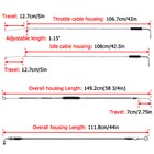 12  14  Handlebar Brake Line Clutch Throttle Cable For Harley Sportster Non-abs