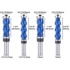 1 2   Shank Flush Trim Router Bit Compression Milling Cutter Top Bottom Bearing