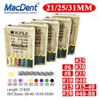 Macdent Limas De Endodoncia Manual Dental K-files Acero Inoxidable 21 25 31mm