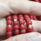 6 5 Mm Antique Venetian White Heart African Trade Beads Long Strand