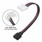 4pin 10mm 3528 5050 Rgb Led Strip Light Connectors Extension Cable Wire Adapter