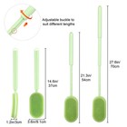 Silicone Back Scrubber 14 6-27 6  Dual-sided Adjustable Bath Shower Body Brush