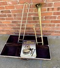 Vintage Getzen 300 Series Slide Trombone With Case   No Mouthpiece  