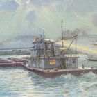 Michael Blaser Signed Lithograph The Moonlight Above Memphis 1989 Numbered     
