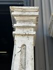 3 - C1870 Vintage Victorian Square Fluted Porch Piers 9    Tall X 8    Sq Shaft 16   