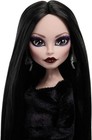 Monster High X Wednesday Morticia Addams Collectible Doll Velvet Dress