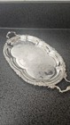 Vintage Silver Plated Serving Tray With Handles  Marked  es  12   6 