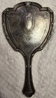 Antique Victorian Art Nouveau Silver-plated Hand Mirror