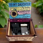    to My Daughter       love  Mom    Handmade Wind Up Wooden Music Box