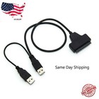 Sata 7 15 22 Pin To Usb 2 0 Adapter Cable For 2 5 Hdd Laptop Hard Disk Drive