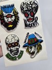 Vintage 1980s Monster Puffy Stickers X 6 Frankenstein Nicker Skull-man  