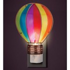 Hot Air Balloon Colorful Glass Metal Night Light Nib Decor Us Plug