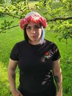 Oddly Hooked Artisan Made Crochet Hats Skull Granny Square Pink Ivory Festival 