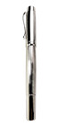 Laban Platinum Plated Lined Pattern Signet Rollerball Pen   Leather Pouch