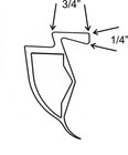 Garage Door Bottom Weather Seal For Overhead 400 Series Doors