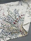 Anthropologie Printemps Kitchen Dish Towel Cotton Floral Gold 28x21 Accent Cloth