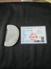 White Old Chinese Hetian Jade Comb Carved 