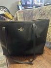 Coach Outline Signature Zip Tote  Large - Imblack