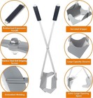 Heavy Duty Pooper Scooper 38  Stainless Steel With Teeth For Large Dogs